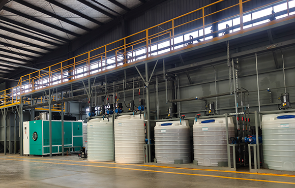 泳恒科技生產廢水及廢氣處理系統(tǒng)進場施工